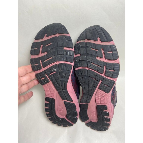 Womens Size 9 Running Shoes Grey Pink Burgundy Adrenaline Pink Soles Brook Wide - Picture 7 of 8